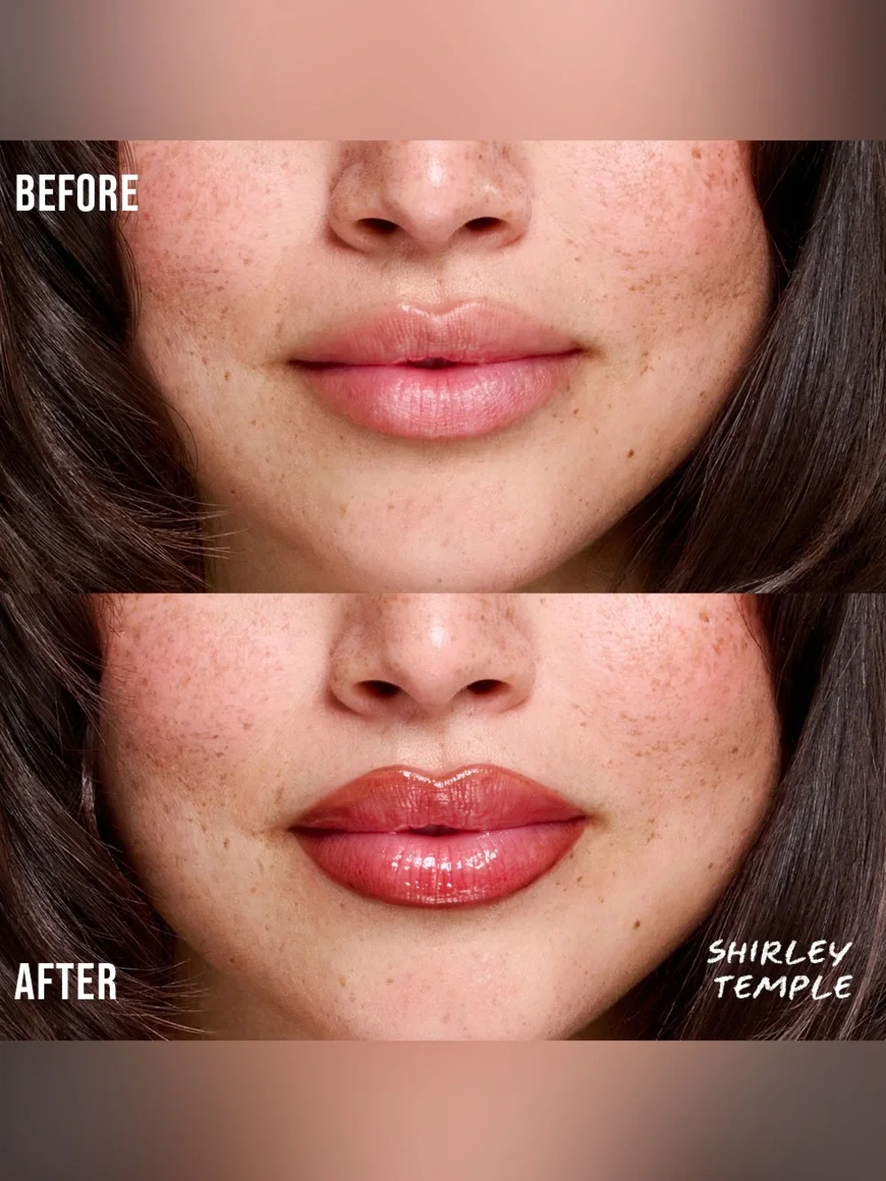 PAINTED by James Charles Lip Balm in Shirley Temple. New